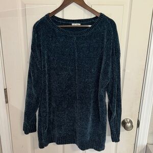 Maurices Blue Crew Neck Sweater Cozy Knit